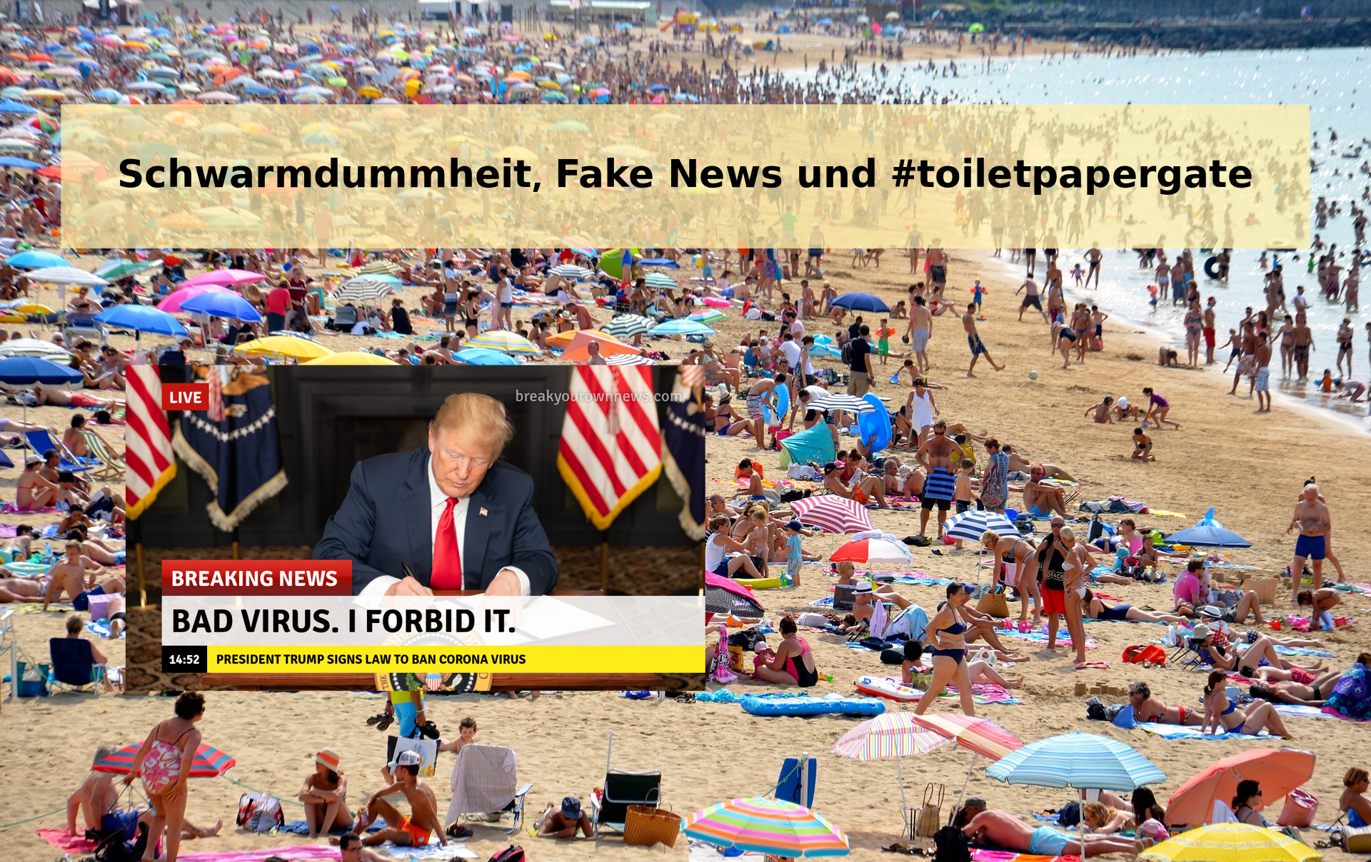Trump verbietet Virus