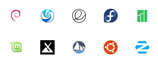 Es gibt eine große Auswahl an Linux Distributionen Linux Distributionen: Debian, deepin, elementary, fedora, manjaro, mint, MX, Solus, Ubuntu, Zorin
