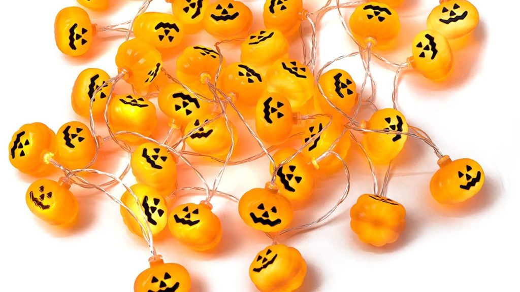 Lichterkette Halloween Kürbisse